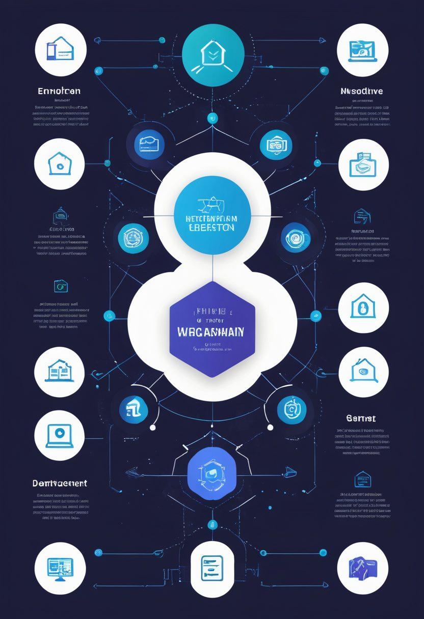 A visually engaging infographic showing the journey of a website from domain registration to site management, featuring a seamless transition through various stages like selecting a domain, choosing a hosting provider, and managing the site. Use icons representing domain names, servers, and dashboard interfaces, with arrows connecting each step. The background should have a tech-inspired pattern, using vibrant colors to convey energy and innovation. vector art. vibrant colors. white background.